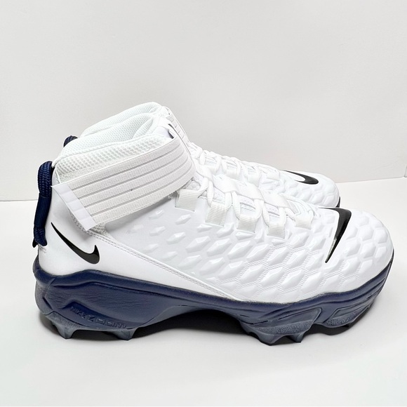 NEW Nike Force Savage Pro 2 Men's Football Cleat in White & Blue Size 12 - Picture 3 of 7